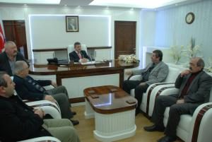 YENİ YÖNETİMDEN BAŞKAN ANLAYAN’A NEZAKET ZİYARETİ
