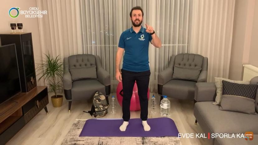 “Evde kal, sporla kal”