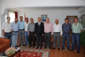 Fatsa Belediyespor Yönetimi, Fatsa Kaymakamı Mustafa Selman Yurdaer'i makamında ziyaret etti