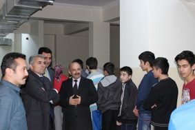 FEN LİSESİ PANSİYONU’NDA KALAN ÖĞRENCİLERİ ZİYARET