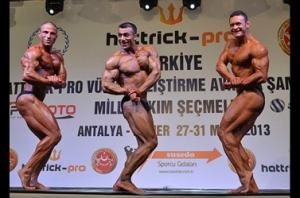 Vücut geliştirme fitness Türkiye şampiyonasına Fatsalılar damgasını vurdu