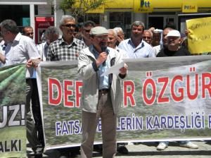 HESLERE KARŞI PROTESTO