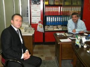 İlçe Emniyet Müdürü İbrahim Cibelik gazetemizi ziyaret etti