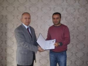 MAKİNİSTLER SERTİFİKALARINI ALDI