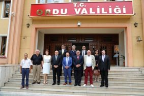Gürcistan'n Guria Bölgesi Heyeti, Vali Balkanlıoğlu'nu Ziyaret Etti