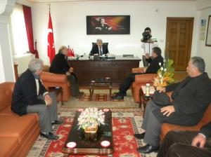 Sütçüler Birliği Derneği Kaymakam Bekir Atmaca’yı Makamında Ziyaret Etti