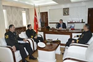 TCG KİLİMLİ KARAKOL BOTU KOMUTANLARINDAN BAŞKAN ANLAYAN’A NEZAKET ZİYARETİ