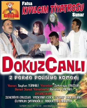 ÜÇÜNCÜ KEZ SAHNELENEN DOKUZ CANLI GÖNÜLLERİ FETHETTİ