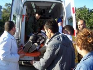 MARKETE GİDERKEN OTOMOBİL ÇARPTI