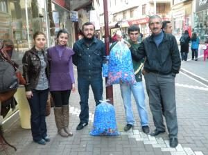 Mavi Kapak kampanyasına esnaf desteği