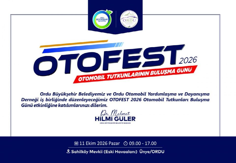 Otomobil tutkunları Ordu’da buluşacak