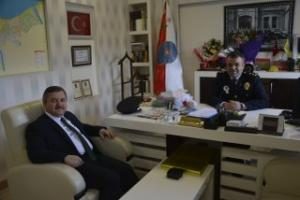 BAŞKAN ANLAYAN'DAN İLÇE EMNİYET MÜDÜRLÜĞÜ'NE NEZAKET ZİYARETİ