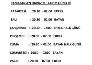 SPOR KOMPLEKSİ RAMAZAN AYINA HAZIRLANIYOR