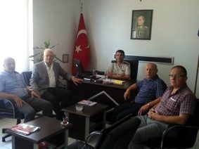 THK FATSA ŞUBESİ BAŞKANI VE YÖNETİM KURULU ÜYELERİ İLÇE JANDARMA KOMUTANI GÜLTEN’İ MAKAMINDA ZİYARET ETTİ