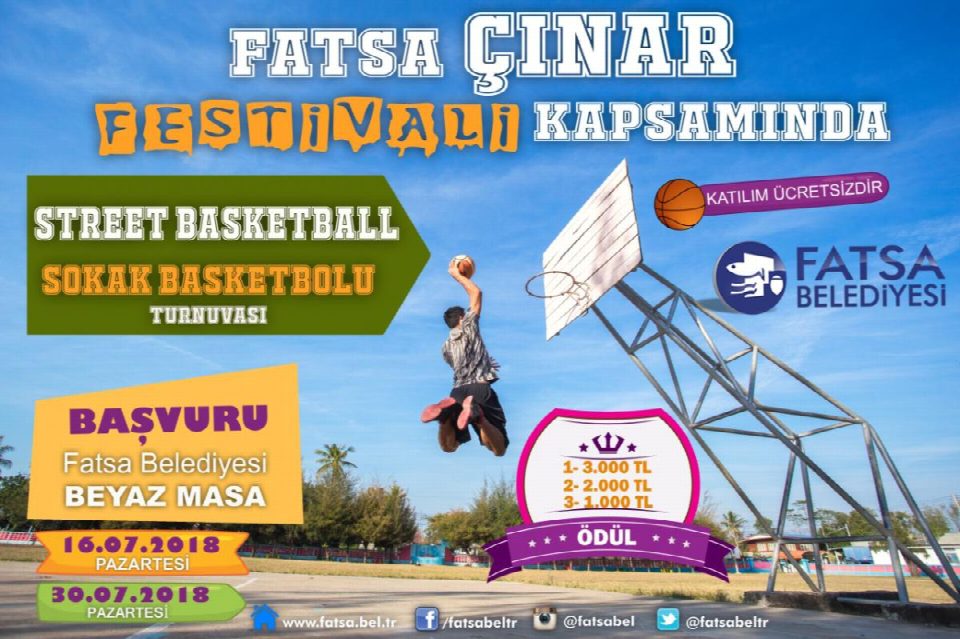 Belediye Sokak Basketbolu turnuvası yapıyor