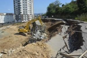 HEYELAN NEDENİYLE HASAR MEYDANA DOLMUŞ GÜZERGÂHINDA ONARIM ÇALIŞMALARI BAŞLADI