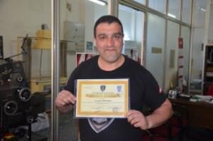 UĞUR YEREBASMAZ YAKIN SAVUNMA EĞİTİMİ BAŞARI BELGESİNİ ALDI