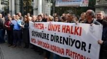 İSTİKLAL CADDES''NDE SİYANÜRLÜ ALTIN ARAMA PROTESTOSU