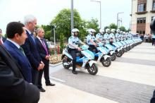 MOTOSİKLETLER DÜZENLENEN TÖRENLE TESLİM EDİLDİ