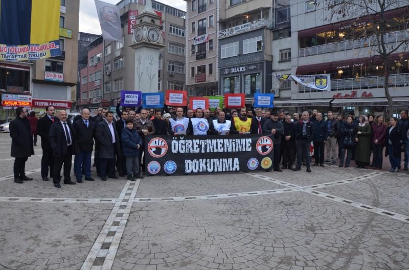 Fatsa’da sendikalardan öğretmen cinayetine protesto