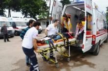 BİSİKLET'LİYE ÇARPIP KAÇTI: 1 YARALI