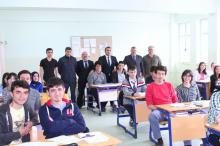 İLÇE MİLLİ EĞİTİM MÜDÜRÜ EKREM CİNOĞLU, FATSA FEN LİSESİ'Nİ ZİYARET ETTİ